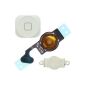 BisLinks® White 3 medium in 1 Set Main Menu internal button flex cable for iPhone 5 5G (Elektronik)