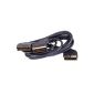 2m scart cable splitter - 1-2 high quality - fully wired - Armored - 21 pins - Audio - Video - Man 2 x Male - 2.0 m (Electronics)