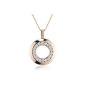 Mike Ellis Ladies Necklace Cubic Zirconia Stainless Steel white CL-15 PILA (jewelry)