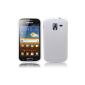 PrimaCase - White - Opaque TPU Silicone Case for Samsung Galaxy Ace 2 i8160 (Electronics)
