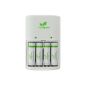 iGo Green AC05104-0002 Universal battery charger incl. 4 rechargeable AAA batteries (world premiere, 1.5 volt, was summoned) (Accessories)