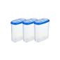 Household tin cans bulk scatter doses Vorratsdosen 2l Set of 3 blue (household goods)