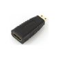 deleyCON HDMI to Mini HDMI Adapter - HDMI Female to Mini HDMI Male [plated contacts] (Electronics)