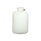 Hugo Frosch organic Wärmflasche Classic Comfort 2.0 Ltr. With white fleece cover cream