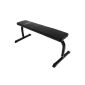 Bench flat for bodybuilding - 118 x 53 x 46 cm (LxWxH) - max user weight: 100 kg (Sport)