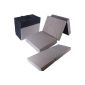 Folding mattress carrying bag 200x80x15cm sun bed guest bed travel bed folding mattress (beige)
