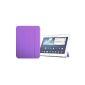 VEO | Cover Smart Case for Samsung Galaxy Tab 10.1 3 compatible with the on / standby (PURPLE) (Electronics)