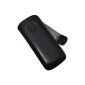 Original Suncase genuine leather bag (flap with retreat function) for Nokia 6700 Classic in black (Electronics)