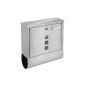 TecTake Stainless steel letterbox with newspaper holder (Misc.)