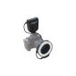 Lighting macro ring flash LED Polaroid for DSLR Nikon 1 J1, V1, D40, D40x, D50, D60, D70, D80, D90, D100, D200, D300, D3, D3S, D700, D3000, D5000, D3100, D7000, D5100 (Compatible with lenses 52, 55, 58, 62, 67, 72, 77 mm) (Camera Photos)