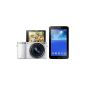 Samsung F-EVNX3000WTAB Smart Camera System incl. Galaxy Tablet 7.0 Lite 3, 16-50 mm OIS i-Function Power Zoom Lens (20.3 megapixels, 7.5 cm (3 inch) display, Full HD video, WiFi, NFC, Adobe Photoshop Lightroom 5) White (Electronics)