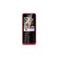 Nokia 301 mobile phone (64MB RAM, 6 cm (2.4 inch) display, 3.2MP camera, Bluetooth, Micro-USB 2.0) fuchsia (Electronics)