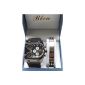 WATCH FOR MEN FACE BIG BOX PLUS A CURB GD STAINLESS STEEL STAINLESS STEAL (Watch)