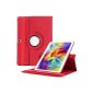 Samsung S Galaxy Tab 10.5, EnGive 360 ​​° Rotating Cover Leather Case for Samsung Galaxy Tab touchscreen tablet S 10.5 (S Samsung Galaxy Tab 10.5, Red)