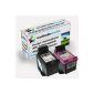 Set of 2 cartridges replacement for Hp 1x 901 XL black + 1x 901 XL color Original Walindamedia Ink black 20ml + 21ml color replacement for Hp CC654AE + Hp CC656AE (901 xl, hp901xl) (Electronics)