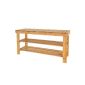 SoBuy shoe rack made of high quality bamboo with 2 years warranty, 90cm, FSR02-LN (household goods)