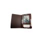 Kindle leather case - Elegant leather case for Kindle e-book reader to unfold.  Case for Kindle, Kindle 2 - made of soft calf leather - beautiful guardian (Electronics)