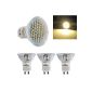 Himanjie® 3W LED Spots GU10 bulb warm white LED lamp 48 LED 3528 SMD spotlight with protective glass (4)