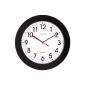 ENTRY - VP40038 - Pendulum Second hand Silent - Analog Quartz - White Dial - Black - 25 cm (Watch)