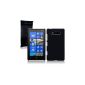 Nokia Lumia 820 rubberized HARDSKIN envelope bag.  TERRAPIN Retailverpackung (Black) (Electronics)