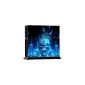 PlayStation 4 Design foil sticker Skin Set for console + 2 Controller - Blue Fire Skull (Video Game)