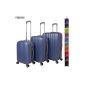 Twin roles 3tlg.  Luggage hard shell trolley luggage suitcase in 11 colors model 2033 (luggage)
