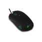 EC Technology® Gamer Mouse 4000dpi Precision optics, adjustable DPI Levels 4, 5 programmable buttons, Macro, changeable LED light, micro-switches Omron - Black (Electronics)