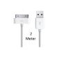 ORIGINAL xubix Apple 2 METER USB Sync Data Charger Cable Cord iPhone 3G 3GS 4 4G 4S / iPad 1 2 3 / iPod Classic Touch Nano 1G 2G 3G Mini Photo White (Electronics)