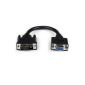 StarTech.com DVI to VGA adapter cable 20cm - Converter DVI-I to HD15 - Male / Female - Black (Electronics)