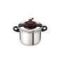 Pressure Cooker SEB Clipso P4371506 + 10L: 7-10 people - 2 cooking programs - Steamer - Open / ultra easy closure - Fold down handles - All heat sources including induction (Kitchen)