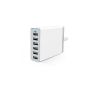 Anchor 60W 6-Port Family-Sized Desktop USB Charger with PowerIQ technology for iPhone, iPad, Samsung, Nexus, HTC, Nokia, Motorola and other (white)