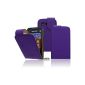 Premium Flip Case for the Samsung S5220 Mobile Phone Case Star 3 Flip Cover Case Cover with magnetic closure - Ultra thin in purple / violet (Electronics)