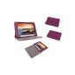 Supremery - Lenovo IdeaPad Yoga Tablet 8 inches (HD) Synthetic Leather Phone Case Sleeve Cover Protective Case with Stand Function and automatic Sleep and Wakefunktion in Violet (Electronics)