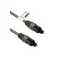 mumbi PREMIUM 6 mm Toslink Cable - 2m length - Optical Cable Toslink audio cable 6.0mm (Accessories)