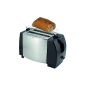 Stainless Steel Toaster with bun warmer 2-slice dual slot Toastautomat
