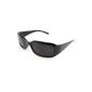 Pinhole glasses / goggles hole for eye training to relax, grid glasses with foldable temples, Form A, Black - Brand Ganzoo (Personal Care)