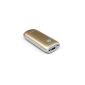 RAVPower® 6000mAh External Battery Pack Power Bank spare battery for smartphones and tablets, gold (electronics)
