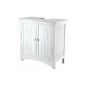 Vanity cabinet - white lacquered MDF 60 x 60 x 30 cm 