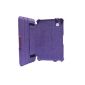 NAVITECH - Leather Flip Case bycast purple with multi-angle stand designed specifically for the Samsung Galaxy Tab 2 7.0 P3100
