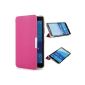 iHarbort® Samsung Galaxy Tab 7.0 Case 4 Cover Case - Ultra Slim Leather Case Cover Case with Stand for Samsung Galaxy Tab 7.0 4 SM-T230 SM-T231 SM-T235 Smart Cover Stand Pouch Case Cover (4 Galaxy Tab 7.0, Hot Pink) ( electronic devices)