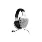 Ozone Rage ST gaming surround-ear headphones with microphone (38dB, 3.5mm jack) white (accessory)
