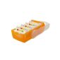 Han 997 613 - Karteibox Croco for 900 cards A7, orange-translucent (Office supplies & stationery)