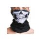 Neck skull mask motorcycle ghost