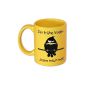 The early bird may me time cup - yellow, printed, ceramic, Capacity 320 ml ..