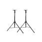 Incutex Set of 2 Speaker Stand Speaker Stand Speaker Stand Tall Tripod Stand for boxes height adjustable (electronic)