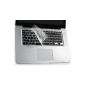 Kuzy - CLEAR Keyboard Cover Keyboard Clear Silicone Cover Skin for Macbook / Macbook Pro aluminum unibody (USA KEYBOARD VERSION)