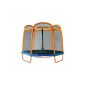 SixBros.  SixJump 2.10m garden trampoline Orange trampoline with safety net TO210 / 2027 (Misc.)