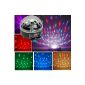 Sunydeal Disco DJ Lighting Effect LED Disco Ball light RGB laser effect projector Crystal Magic Ball Eff