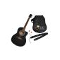 ts-ideen 5270 Western Style Acoustic Guitar Black (Electronics)