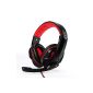 EasyAcc® two-channel stereo gaming headset with omnidirectional microphone, professional music and gaming headset for online gaming, desktop PCs, laptops, tablets and other Geräte. Red (Electronics)